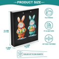 thumbnail image 3 of joogoo Rabbits Hardcover 3 Ring Binder 1.5" Round Rings Interior Pockets Binders Organizer 1 Pack, 3 of 9