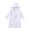 White, variant on Esaierr Kids Girls Fleece Bathrobes Toddler Mid Length Robes Pajamas 9M-9Y Baby Infant Microfiber Fleece Hooded Night-Robe with Pockets Self-Tie Belt