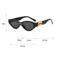 thumbnail image 4 of CSChome Lady Sunglasses Lady Sunglasses Oval Frame Vintage Hip Hop Eye Protection Photo Prop Sunglasses, 4 of 7