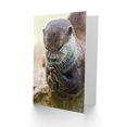 thumbnail image 2 of Birthday Animal Cute Otter Praying Greetings Card Plus Envelope Blank inside, 2 of 3