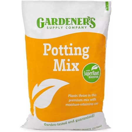 Gardener's Supply Company 40 Qts Potting Mix | SuperRoot Booster & Moisture-Retaining Coir | Resilient Growth for Indoor & Outdoor Self Watering Planter Boxes, Potted & Raised Garden Beds
