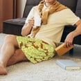 thumbnail image 3 of Wukai Floral Squirrel Men’s Short Pajama Pants With Pockets Soft Sleep Pj Shorts for Men-, 3 of 6