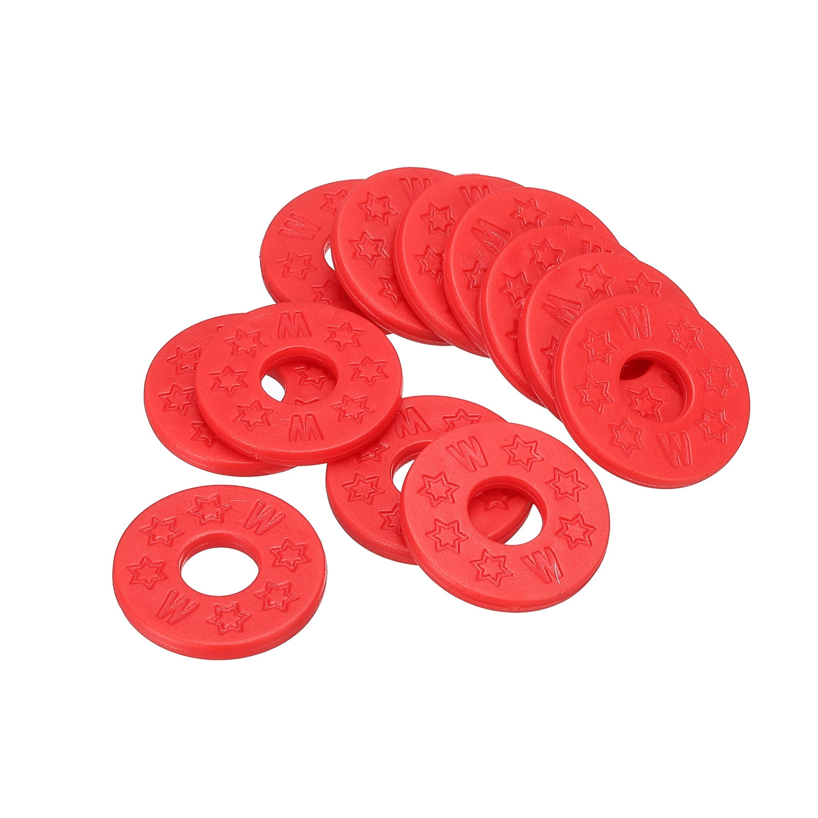 Uxcell Strap Blocks Rubber Strap Block Red, for Guitar Strap Button