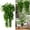 Green, variant on HOARBOEG 2 Pack Artificial Hanging Plants, 29.9in Fake Ivy Vines for Indoor Outdoor Wall Decor, Home, Office, Patio, Shelf, and Garden Greenery Decoration, UV Resistant Plastic Faux Plants