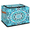 Multicolor 1, variant on CURLYOOT Boho Flower Storage Bin with Zipper Lid Foldable Storage Basket Box Turquoise Mandala Clothes Organizer Container for Closet, Shelf, Bedroom, Home Decor