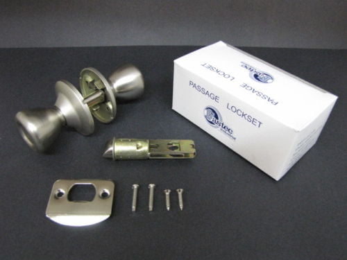 Mobile Home Door Knob Stainless Brushed Interior handle Passage Non-Locking