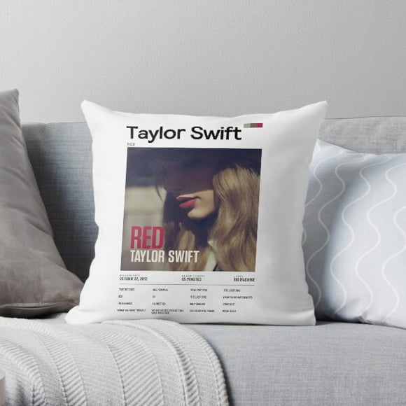 Taylor Swift Red Throw pillowcase Square Throw Pillow Cases For Couch Sofa Bed Living Room Home Decorative