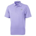 thumbnail image 2 of Men's Cutter & Buck  Purple Miami Dolphins Virtue Eco Pique Recycled Polo, 2 of 3