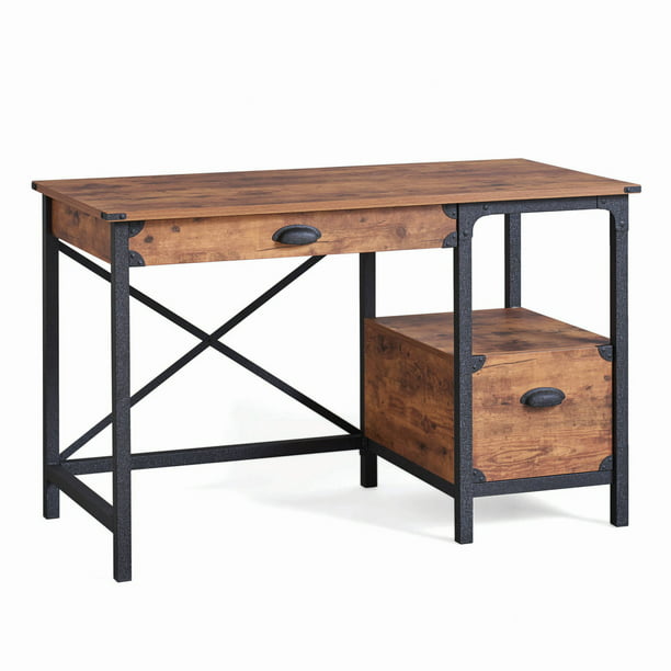 Better Homes Gardens Rustic Country Desk Weathered Pine Finish