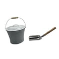 thumbnail image 1 of DOLITY Ash Bucket with Lid Essential Iron Fire Fireplace Wood 2pcs set, 1 of 8