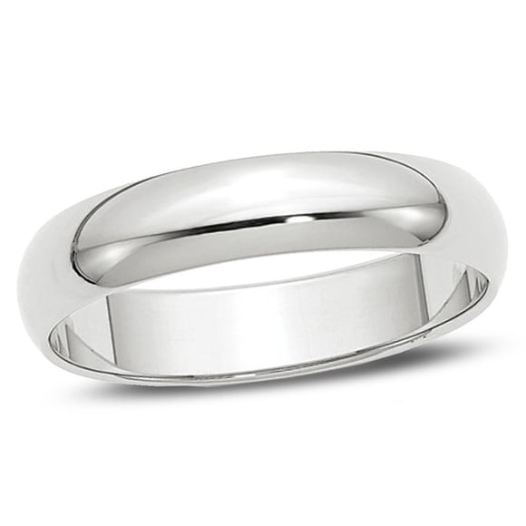 Bague Alliance pour Femmes Ou Hommes en or Blanc 14 K 5 mm