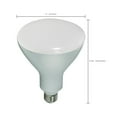 thumbnail image 3 of (3 pack) Satco S9638 - 16.5 watt; LED BR40; 2700K; 103' beam spread; Medium base; 120 volts; dimmable, 3 of 9