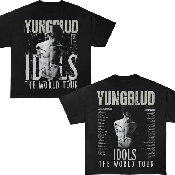Yungblud Tour Tee, For Fan,Black Color,Size L