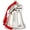 Shiny Silver, variant on It's a Wonderful Life Inspired Christmas Angel Bell Ornament with Stainless Steel Angel Wing Charm. New Larger Size and Now Comes with 2 Interchangeable Ribbons.