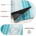 thumbnail image 6 of 3'x5' Area Rugs, Turquoise Ombre Stripe Indoor Outdoor Area Rug for Living Room Bedroom, Farmhouse Simple Striped Washable Bathroom Rugs Kitchen Floor Carpet Mats Home Decor Aesthetic, 6 of 8