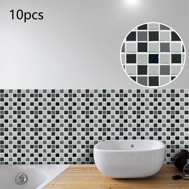 Adhesivo para de pared, papel tapiz autoadhesivo, s contra salpicaduras, calcomanías de pared para , decoración para hogar 15x15cm BLESIY Pegatina de pared
