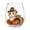 A001- A, variant on Stemless Glass, Cat Decor for Cat Lovers, Fall Table Decor, Thanksgiving Centerpieces for Dinner Table, 3.5X3 in Calico Cat Patterned Clear Glass Cup for Daily Drinks and Event