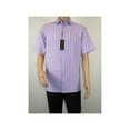thumbnail image 2 of Men Short Sleeve Sport Shirt by BASSIRI Light Weight Soft Microfiber 48271 Lilac, 2 of 4