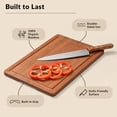 thumbnail image 3 of Set de 3 tablas de cortar de bambú Snuvid con canaletas para jugos, 3 of 9