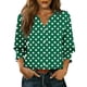 thumbnail image 3 of TaTaai Women's Fashion Spring And Summer Button Up Cardigan 3/4 Quarter Sleeve Jacket V-neck Top/shirt Gift, 3 of 6