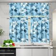 thumbnail image 5 of Aplkyhs Window Treatment Decor Small Window Swag and Tiers Thermal Insulated Pack of 3 Easy to Install with Rod Pocket for Bathroom and Laundry Decoration, 5 of 6