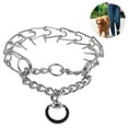 Prong Dog Training Collar with Quick Release Buckle Chrome Plated Steel