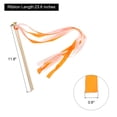 thumbnail image 2 of Unique Bargains 20Pcs Wedding Ribbon Sticks Ribbon Streamers Sticks for Wedding Celebration Orange,Light Orange, 2 of 5