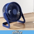 thumbnail image 5 of 5 inch Small Table Fan,Topboutique Mini Desktop Fan,Compact USB Powered Fan,Portable Desk Fans,Quiet Fan for Dorm Bedroom Room Office,Air Circulation,Head Adjustable,Blue, 5 of 8