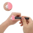 thumbnail image 3 of Unique Bargains 1 Pc Lightweight Large Fan-shaped Facial Mask Brush Pink, 3 of 5