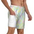 thumbnail image 2 of Balery Color Rabbit Mens Swim Trunks Swim Shorts for Men Quick Dry Inseam Beach Shorts with Compression Liner Pocket-X-Large, 2 of 9