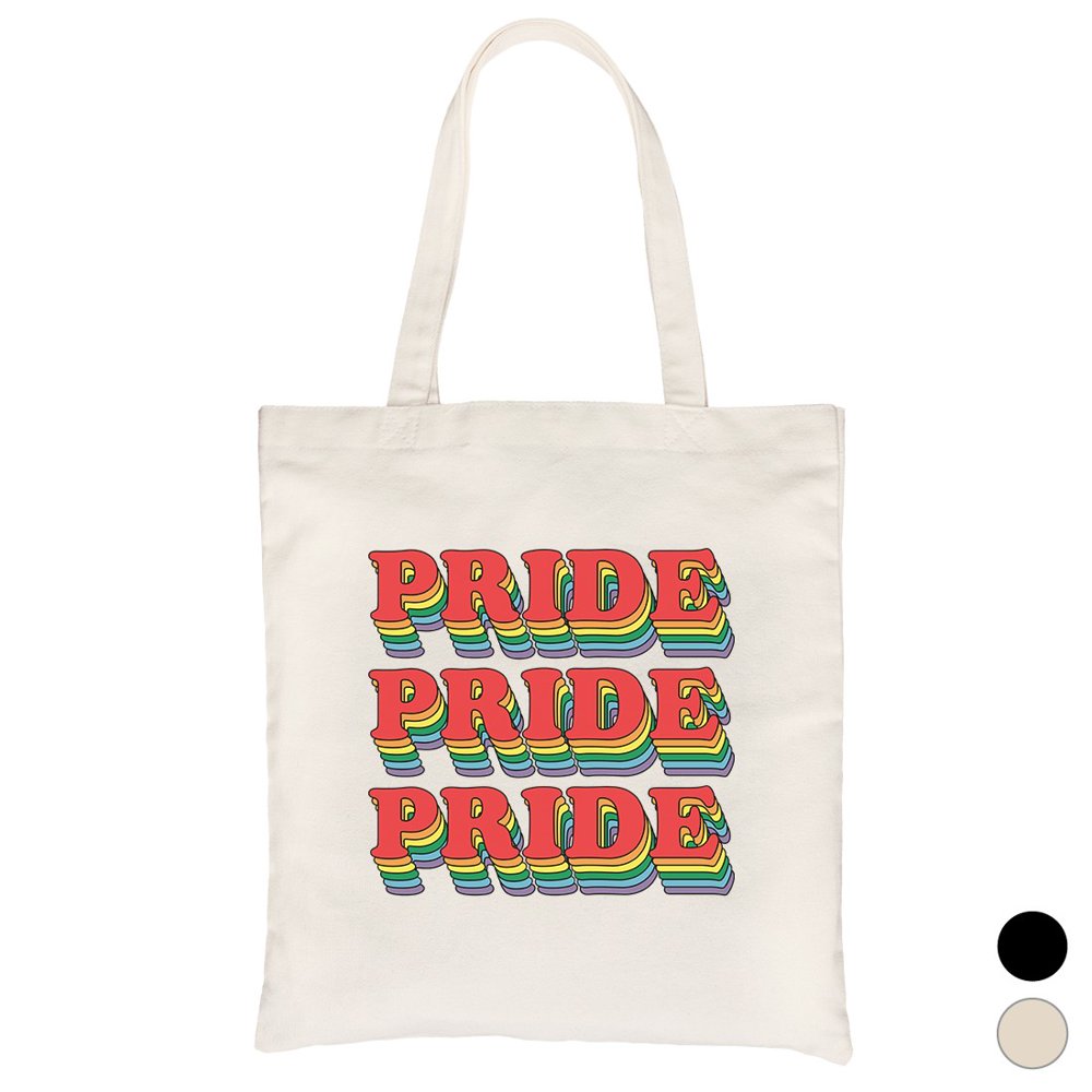 LGBT Pride X3 Rainbow Canvas Bag Valentine Day Gift