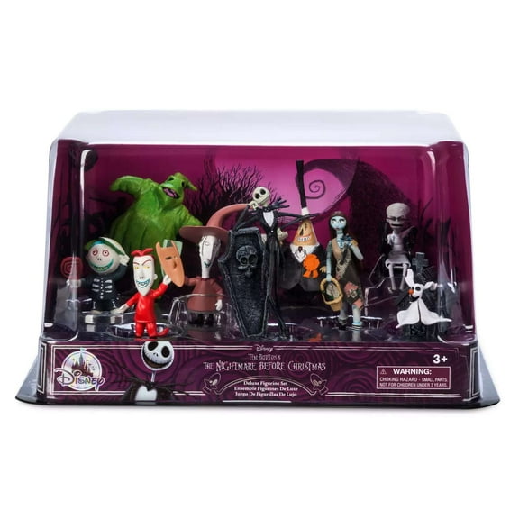 Disney The Nightmare Before Christmas Deluxe Action Figure Set, PVC, 9 Pieces