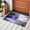 purple, variant on Purple Gray Runner Rug 2x6 FT,Non Slip Hallway Rugs,Modern Oil Painted Art Abstract Geometric Washable Soft Floor Carpet Throw Runner Carpet Long Rugs for Entryway Kitchen Bedside Sliding Door