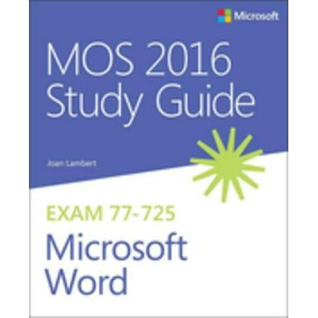 MOS 2016 Study Guide for Microsoft Word - eBook (Best Version Of Microsoft Word)