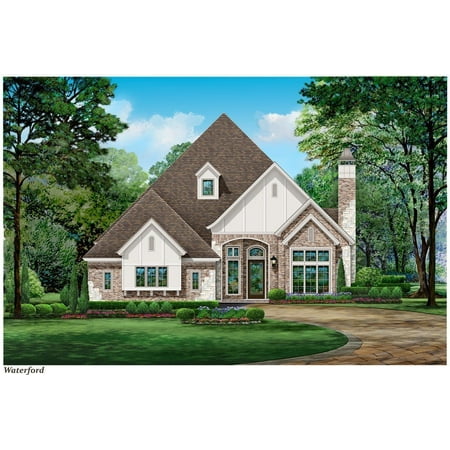 015-1260 Luxury Country Narrow lot Traditional 3 Bed, 3 Bath Luxury Home Plan, 2768 Sq Ft, Full Blueprints with License to Build by Home Plan Marketplace - Lesuto