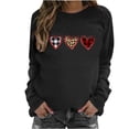thumbnail image 2 of Amzcrzy Sweat-Shirt pour Femmes Mode Imprimé Col Rond Chandail Manches Longues Blouse Confortable Chandail en Molleton Saint-Valentin Chandails en Molleton pour Femmes Manches Longues Chemises pour Femmes Chandail Chandail en Molleton 2TG, 2 of 4