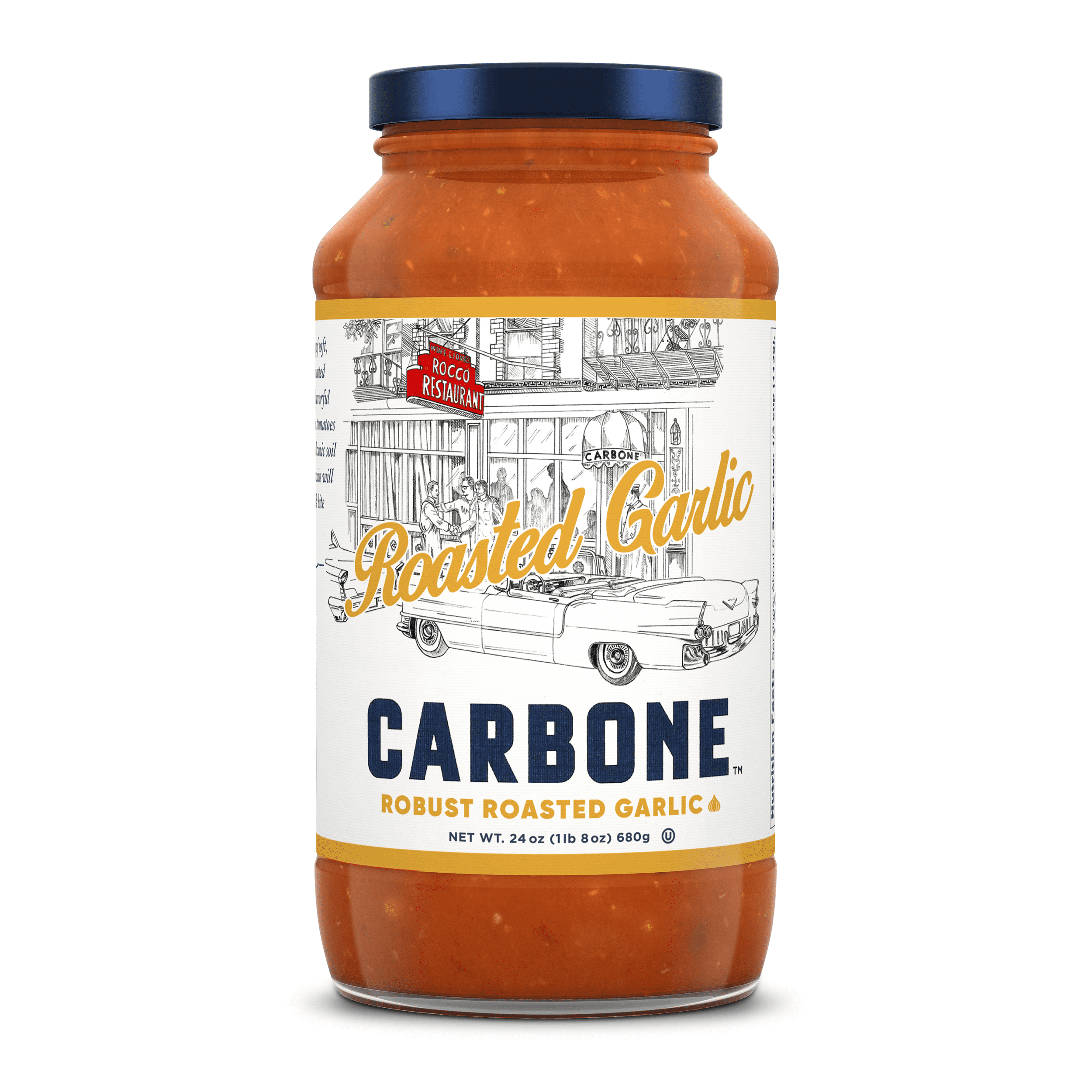 (2 pack) Carbone Fine Foods Roasted Garlic Pasta Sauce, 24 oz