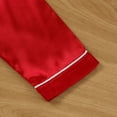 thumbnail image 5 of Antinious A Long-Sleeved Solid Color Casual Home Wear Set Suitable for Boys and Girls,Toddler Winter Long Sleeve Sleepwear Outfits Sets,Kids Long Sleeve Air-conditioned Home Clothes Suit,Red,90, 5 of 5