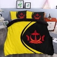 thumbnail image 2 of Brunei Bandera Escudo de Armas Juego de cama Círculo RLT7, 2 of 5