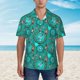 thumbnail image 2 of Fotbe Boho Dreamcatcher Camisa Hawaiana para Hombre Unisex – Camisa Casual de Verano con Botones de Manga Corta de Algodón y Lino,3X-Large, 2 of 7