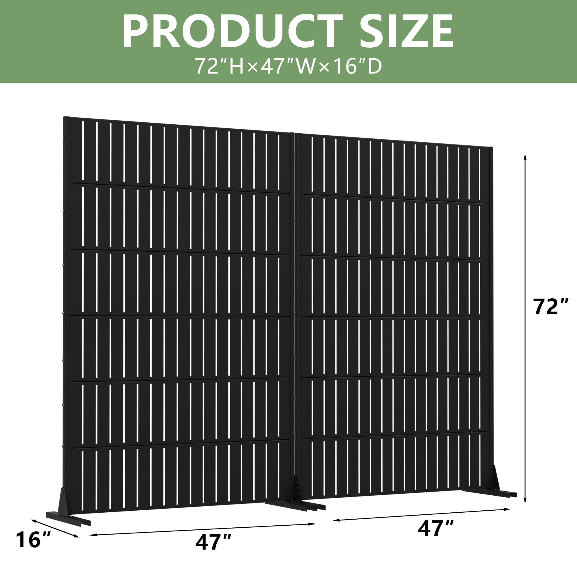 Privacy Metal Screen Fence Panel