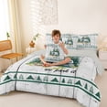 thumbnail image 4 of Catabedysis Watercolor Camper 7-Piece Twin Bedding,Happy Camping Bedding Comforter Set For Boys,Multicolor,Light Gray Reversible, 4 of 7