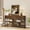 Retro color, variant on Spacious Storage Console Table – 52" Industrial 3-Tier, 3 Drawers & Metal Frame – Narrow Sofa Table for Living Room, Entryway, Behind Couch – Vintage Color Finish – Color: Vintage color