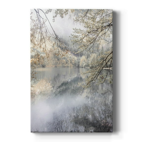 Misty Lake Premium Gallery Wrapped Canvas - Ready to Hang