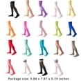 thumbnail image 2 of 1 Paire de Chaussettes Hautes de 40 cm au-Dessus du Genou JK Plusieurs Couleurs Style Attrayant Non Preppy Bas de Cuisse Rayures Bleues Rouges, 2 of 7