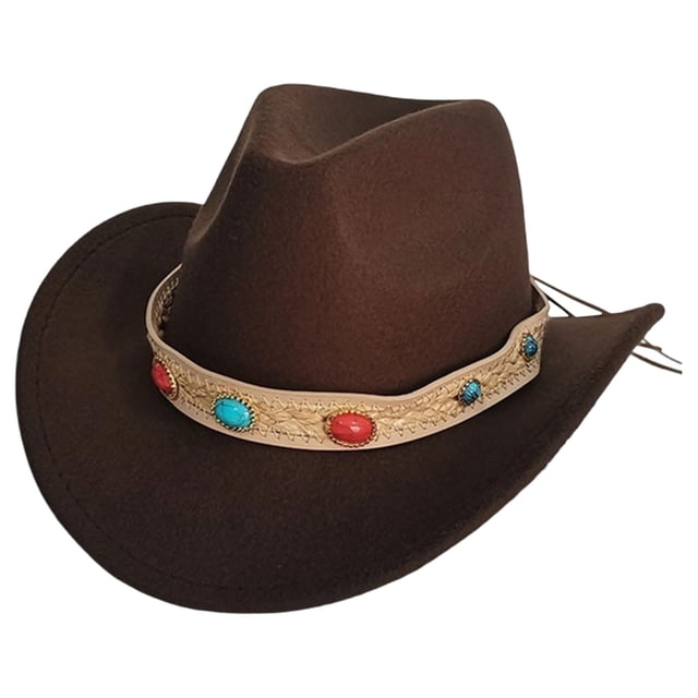 Chapeau de Cowboy Style Western pour Usage Quotidien à la Maison avec Design Classique et Attrait Intemporel