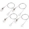 thumbnail image 1 of Unique Bargains Adjustable Picture Hanging Wire Kit 1M Electroplating Load 66lbs 4Pack, 1 of 5