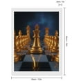 thumbnail image 2 of Diamond Art Kits for Adults, Chess Board Gold Pieces Blue Background 5D Diamond Painting Kits for Adults Beginners, DIY Full Drill Diamond Painting, Gem Art and Crafts 12x16, 2 of 7