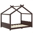 thumbnail image 5 of Newest Kids House Full Montessori Solid Wood Floor Bed Frame with Support Slats,Espresso, 5 of 17