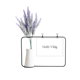 thumbnail image 1 of Hola mundo hungaro Tarjeta de jarrón de lavanda artificial, 1 of 3